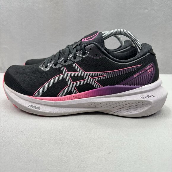 Womens Size 10.5 ASICS Gel-Kayano 30 Shoes Black / Lilac Hint Running Sneakers - Picture 3 of 9